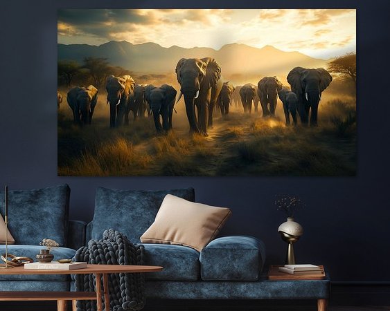 Example of the artwork in a room