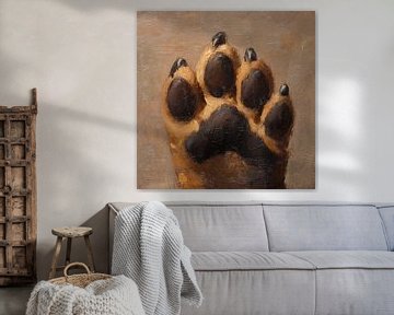 Hondenpoot artistiek