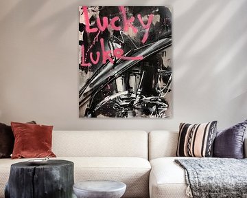 Lucky Luke - von Geoffrey Wijn (Wein) von Geoffrey Wijn - WINE ART GALLERY