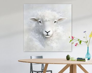Sheep Portrait by Jacky