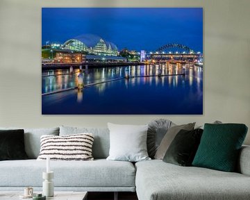 Newcastle by Night van Bert Beckers