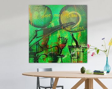 I love my wine by Geoffrey Wijn - WINE ART GALLERY