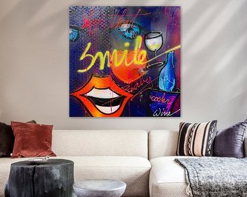 Smile ll by Geoffrey Wijn - WINE ART GALLERY