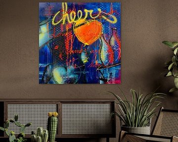 Cheers by Geoffrey Wijn - WINE ART GALLERY