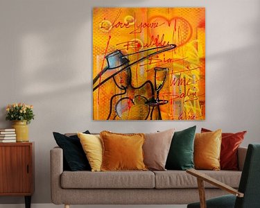 Example of the artwork in a room
