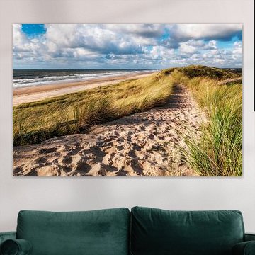 Sandiger Weg über die Meeresdüne von Fotografie Egmond
