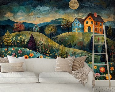 Example of the artwork in a room