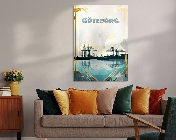 Example of the artwork in a room