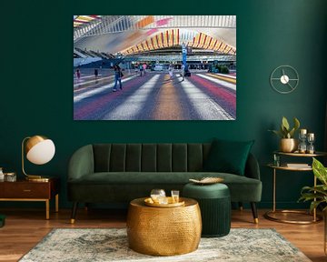Luik Guillemins station ingang van Werner Lerooy