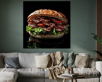 Broodje doner kebab portret van TheXclusive Art