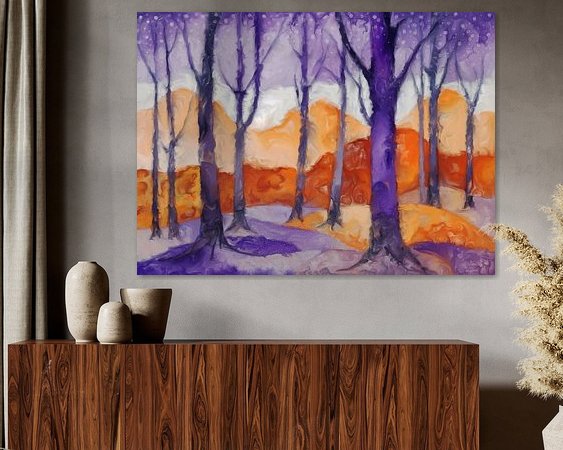 Example of the artwork in a room