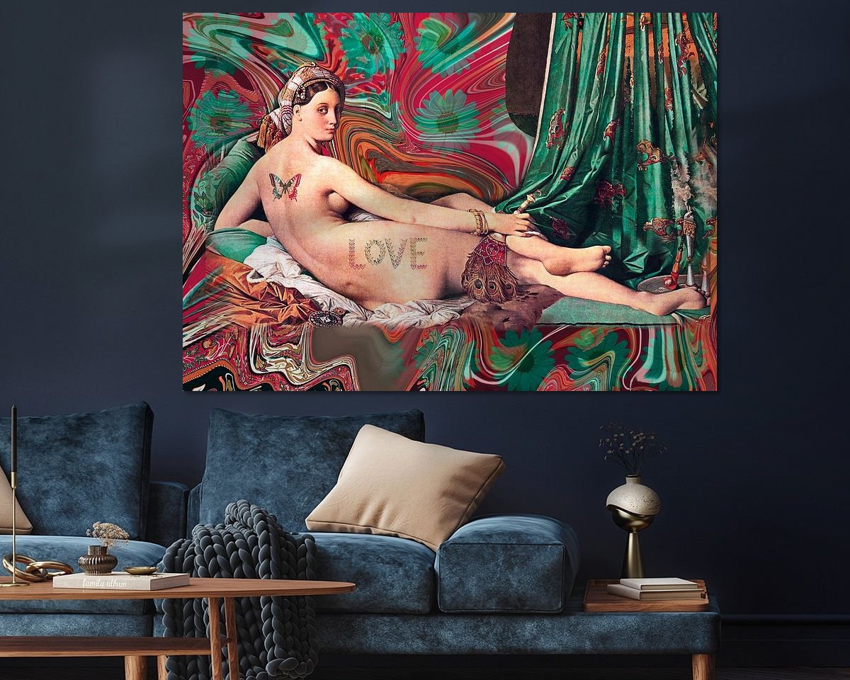 Example of the artwork in a room