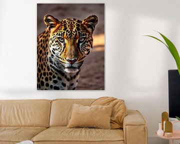 Intense Gaze of a Leopard by NA!NI