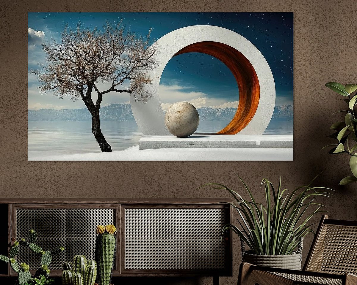 Example of the artwork in a room
