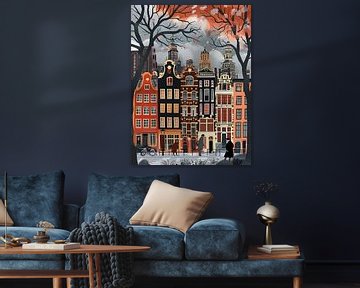 winter in Amsterdam city by haroulita