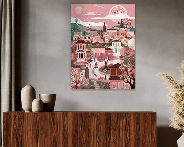 Athene in roze van haroulita