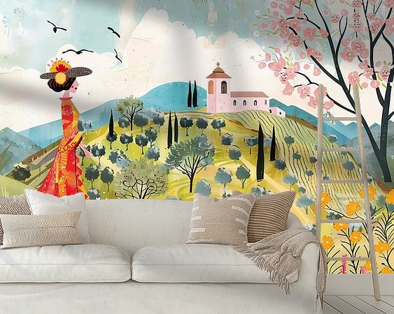 Example of the artwork in a room