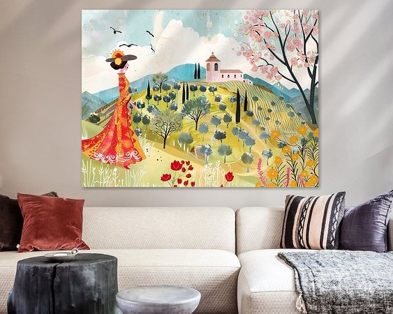 Example of the artwork in a room