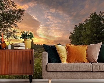 sunset in the Wieden Overijssel by Tara Kiers