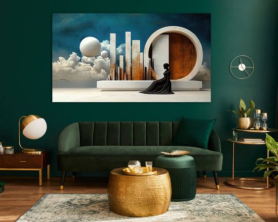 Example of the artwork in a room