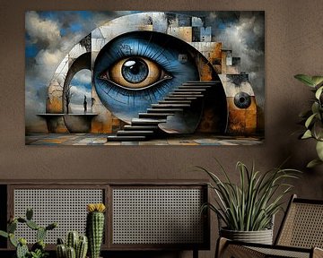 Het oog van de eeuwige bewaker van Klaus Tesching - Art-AI