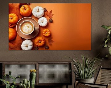 Des citrouilles et un cappuccino orange pour l'automne sur Mustafa Kurnaz