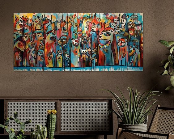 Example of the artwork in a room