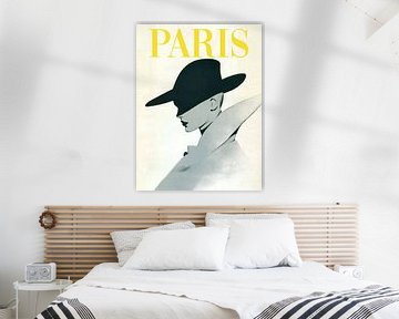 Paris, model with hat. van Franka Poulain