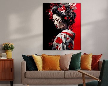 Bloeit in de schaduw van stilte van Klaus Tesching - Art-AI