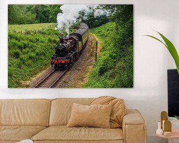 Train à vapeur dans le Lake District UK