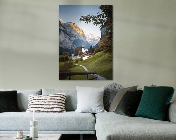 Example of the artwork in a room