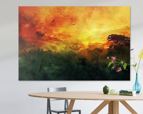 Example of the artwork in a room
