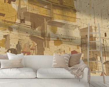 Example of the artwork in a room