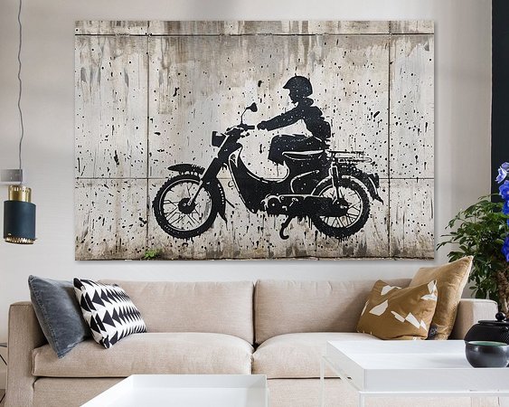 Example of the artwork in a room