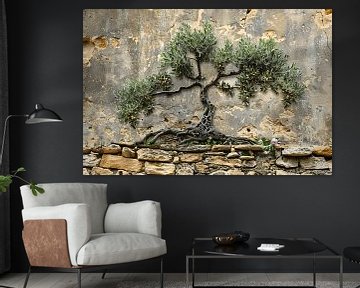 Bonsai muurdecoratie