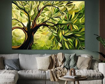 Bloeiende boom van Van Gogh