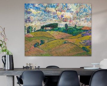 Konrad Mägi - Viljandi-landschap van Peter Balan