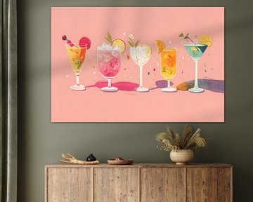 Cocktail Kunst | Sip Serenity van ARTEO Schilderijen