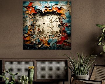 Dans van gebroken kleuren van Klaus Tesching - Art-AI