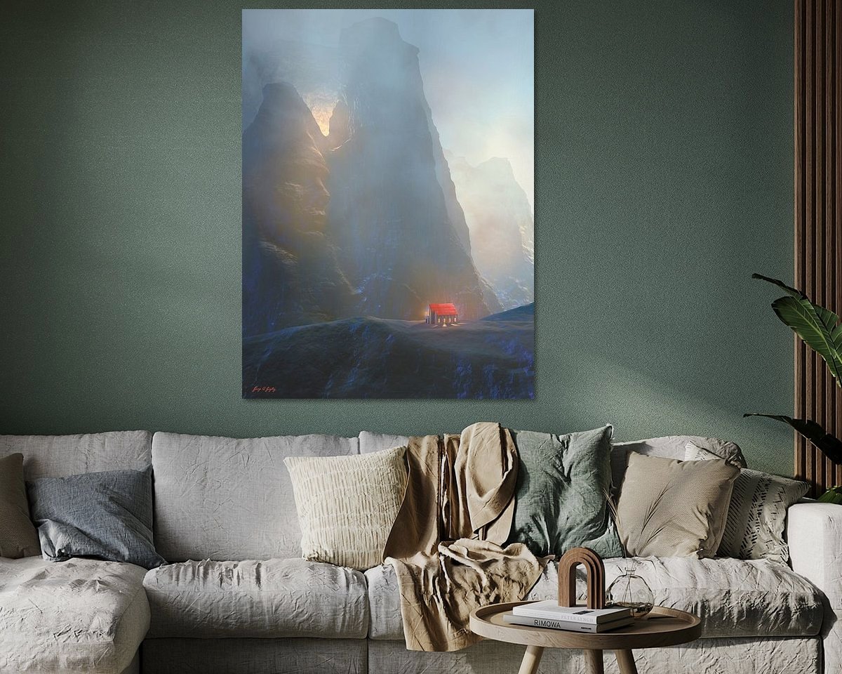 Example of the artwork in a room