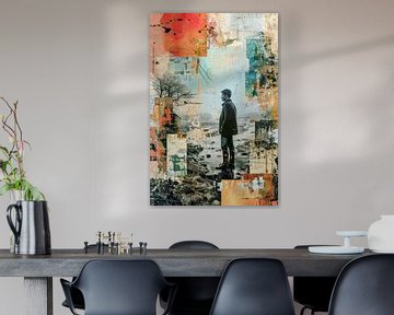 Aan de rand van de stad van Klaus Tesching - Art-AI