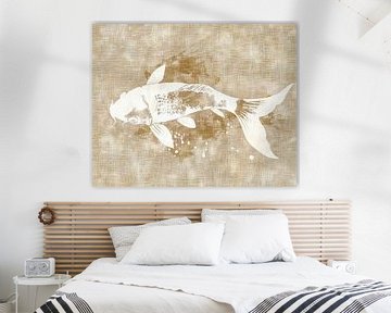 Koi Schilderij | Silent Water Ballet van Modern Collection
