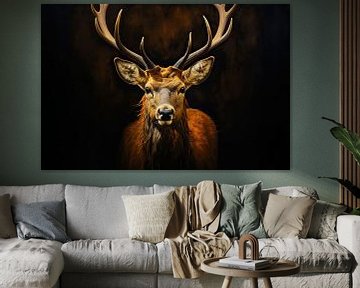 Hertenportret Art | Hert van ARTEO Schilderijen
