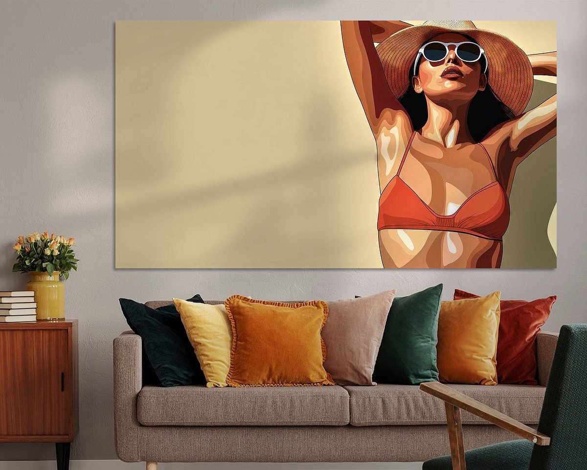 Example of the artwork in a room