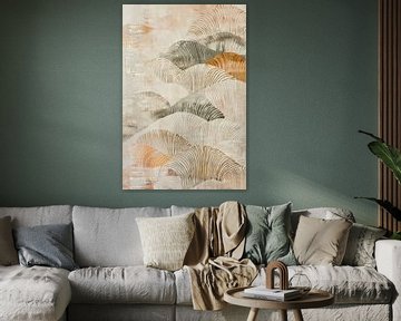 Digital Artwork of Abstract Mountains by Digitale Schilderijen