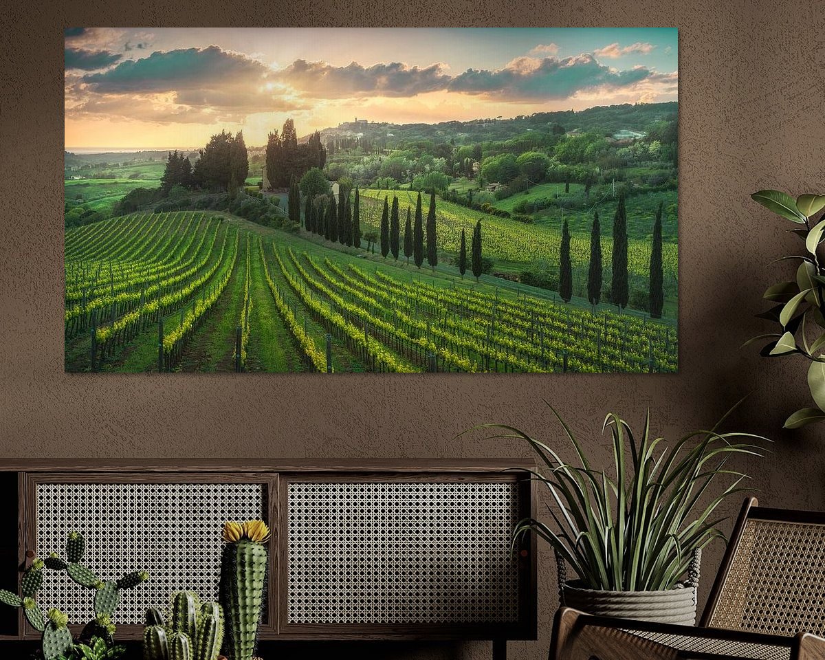 Example of the artwork in a room