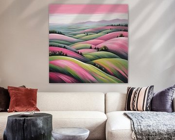 Pink Valley 1.9 Painting by ComfortQ