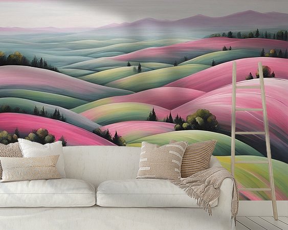 Example of the artwork in a room