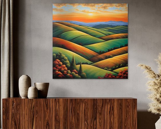 Example of the artwork in a room