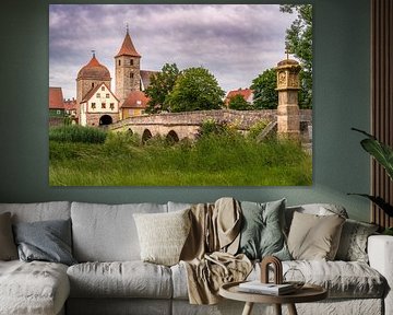 Historische Brücke zur Altstadt von Ornbau von ManfredFotos